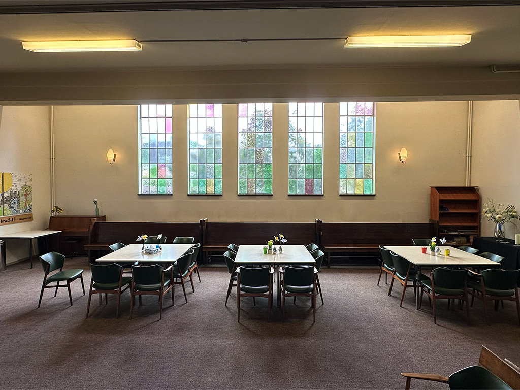 Kerkzaal Zuiderkerk perspectief richting zijbeuk